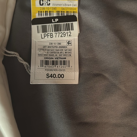 Shade & Shore Cream Plunging V-Neck swimsuit missing tie - Picture 5 of 8